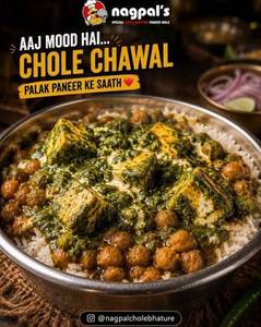 Chole Chawal Palak Paneer