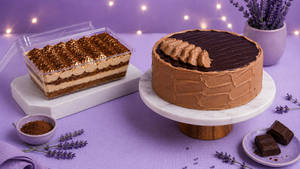 Swiss Chocolate Cake & 1 Tiramisu Tub Combo