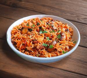 Schezwan Mushroom Fried Rice