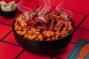 Korean Mac & Cheese With Crispy Paneer