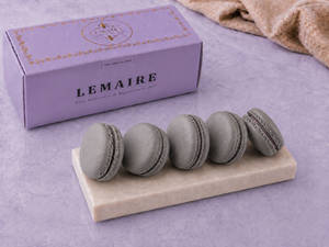 Blueberry Macarons Pack Of 5 (Eggless)