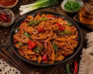 Honey Chilli Lotus Stems