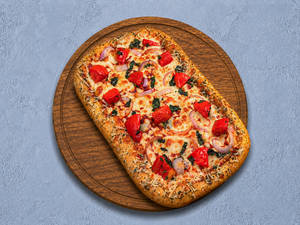 Tomato n Basil Cheese Pizza - Sicilian Crust