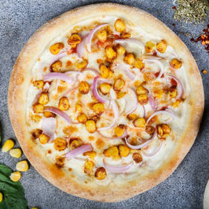 8" Creamy Corn & Onion Pizza