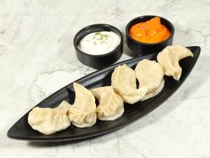 Peri Peri Chicken Steamed Momos[ 6.Pieces]