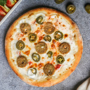 8" Creamy Kabab & Jalapeno Pizza