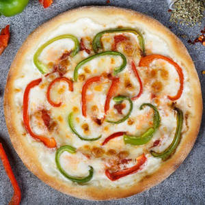 8" Creamy Capsicum Pizza
