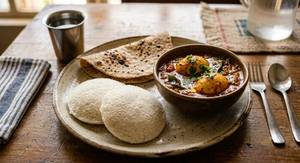 Idly 2 Pcs + Chapathi + Egg Gravy