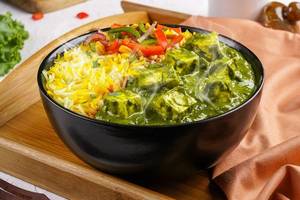 Palak Paneer Rice Bowl