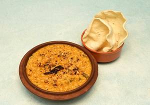 Ghee Sambar Rice With- Appadam