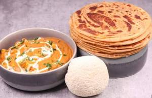 Butter Paneer Masala With 2Pcs Laccha Paratha Combo