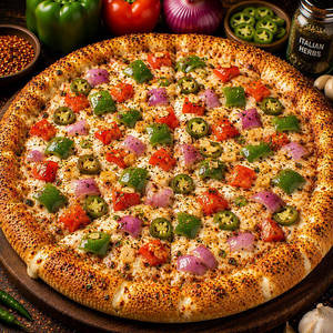 Cheese Brust Indian Veg Pizza
