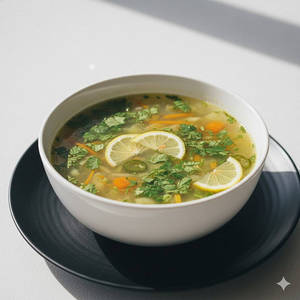 Prawns Lemon Coriander Soup