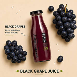 Black Grape Juice [ 200 ML, 129 Kcal | Sweet/sour]