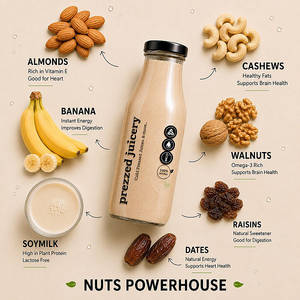 Nuts Powerhouse Smoothie [300 ML, 390 Kcal | Sweet]