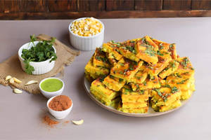 Garlic Corn Dhokla