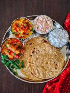 Veg Sabzi + 3 Tawa Roti + Dal Rice