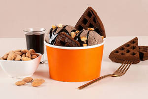 Rocky Road Waffle Sundae