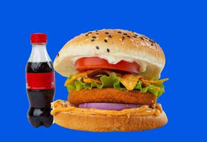 Krispy Veg Burger + Coke Meal