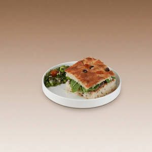 Tomato, Mozzarella And Basil Focaccia