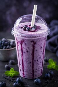 Blueberry milk shake