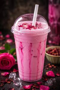 Rose milk shake
