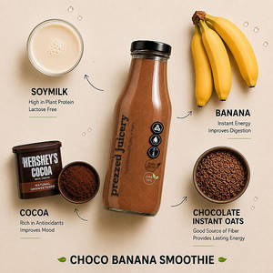Chocolate Banana Smoothie [300 ML, 358 Kcal | Sweet]