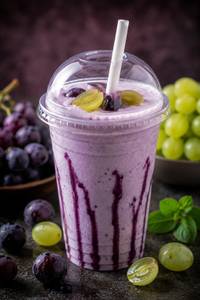 Green apple milk shake