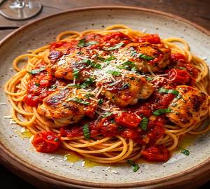 Non Veg Spaghetti pasta Red sauce