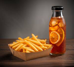 Salted Fries + L.Lt-Lemon Iced Tea