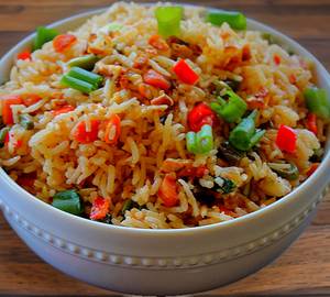 Brown Garlic Burnt Rice