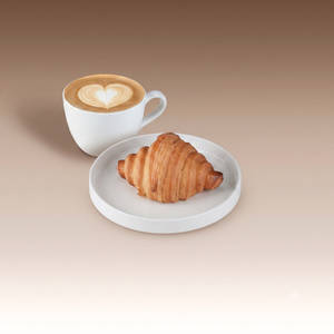 Classic Croissant & Cappuccino