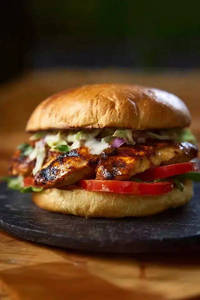 Bbq Roast Chicken Burger