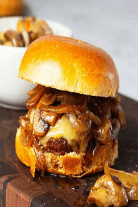 Mushroom Caramelized Onion Burger