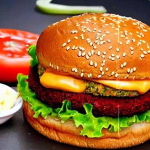 Veggie Patty Cheese Burger