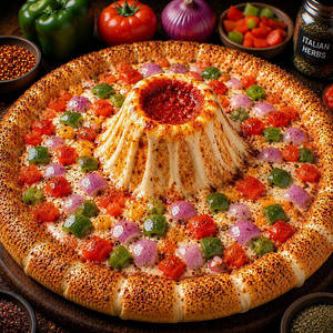 Volcano Veg Pizza