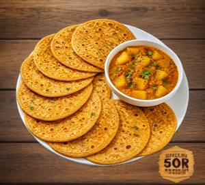 10 Plain Pratha With Aalu Sabzi