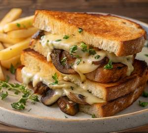 Mushroom Onion Cheese Grilled