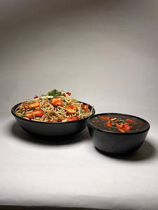 Chicken Manchurian Noodles With Gravy
