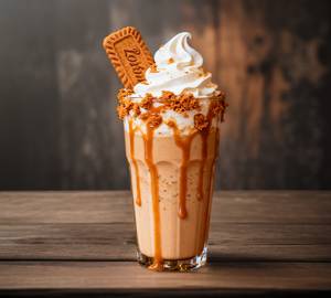 Lotus Biscoff Milkshake without Ice Cream