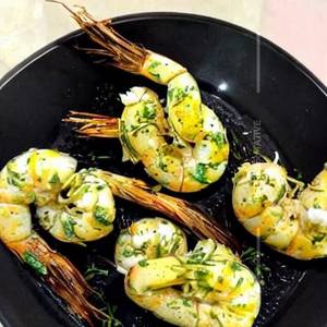 Herbed Butter Garlic Prawns