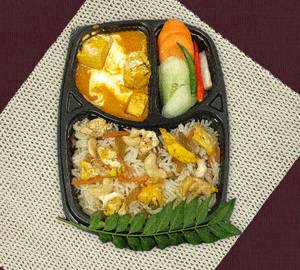 Egg Fried Rice With Paneer Masala 4 Pcs Thali