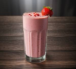 Strawberry Milkshake without Ice Cream