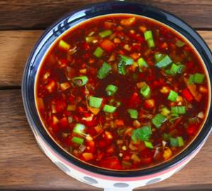 Veg hot and sour soup