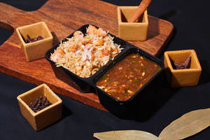 Chicken Fried Rice With Chicken Manchurian