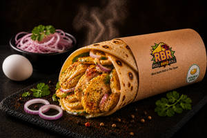 Double Egg Tikka Roll