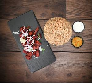 Plain Biryani + Chicken Chilli