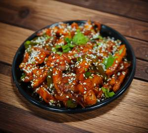 Honey chilli potato