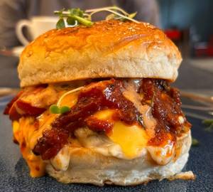 The Italian Chicken Smash Burger