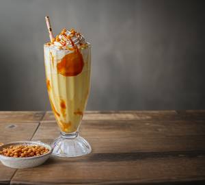 Butterscotch Milkshake without Ice Cream